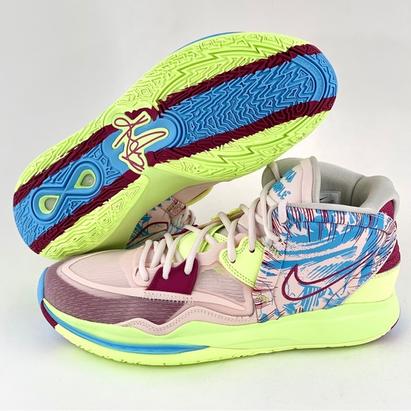 Nike Kyrie Infinity 1 World 1 People Men's Basketball Shoes Sneakers Green Pink - Picture 3 of 12
